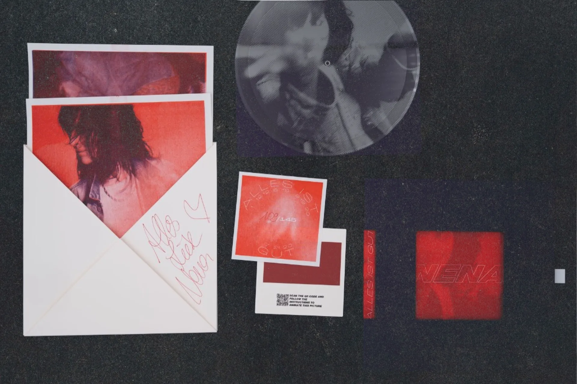 NENA ‘Alles wird gut’ PHONOCUT packaging and edition elements